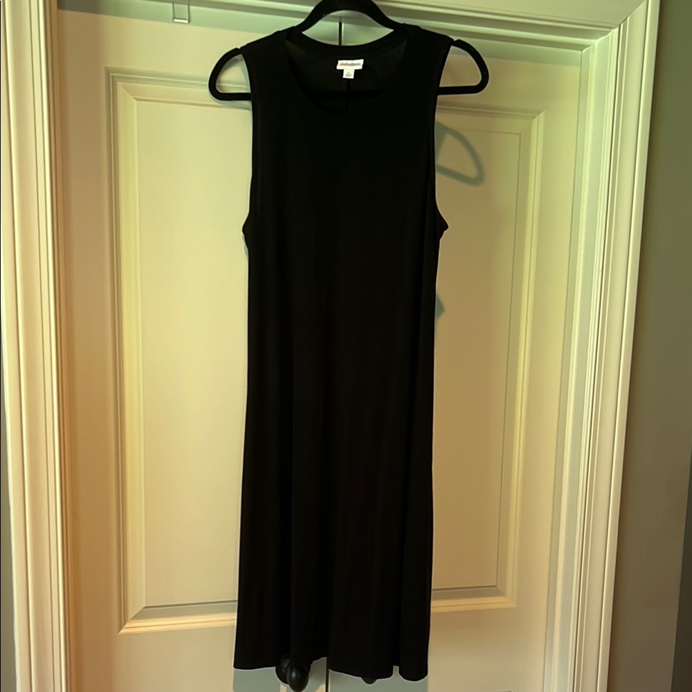 LuLaRoe Black Large Sleeveless Midi Dress